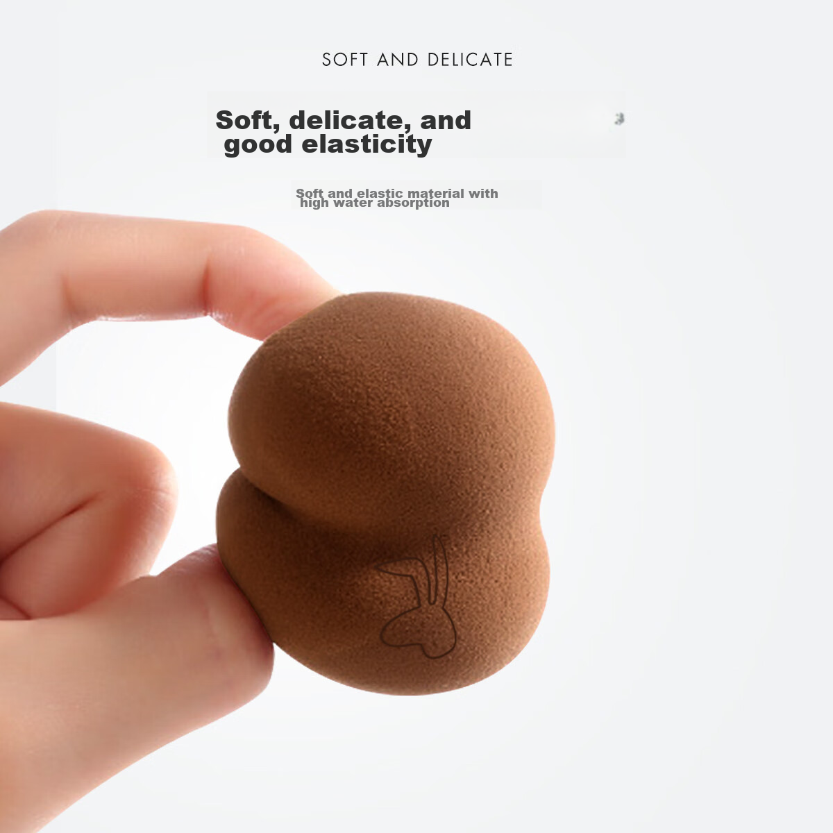 Jianyingshu Rabbit Head Beauty Blender Set of 3, Makeup Sponge Powder Puff for Dry And Wet Use, Non-Absorbing Powder