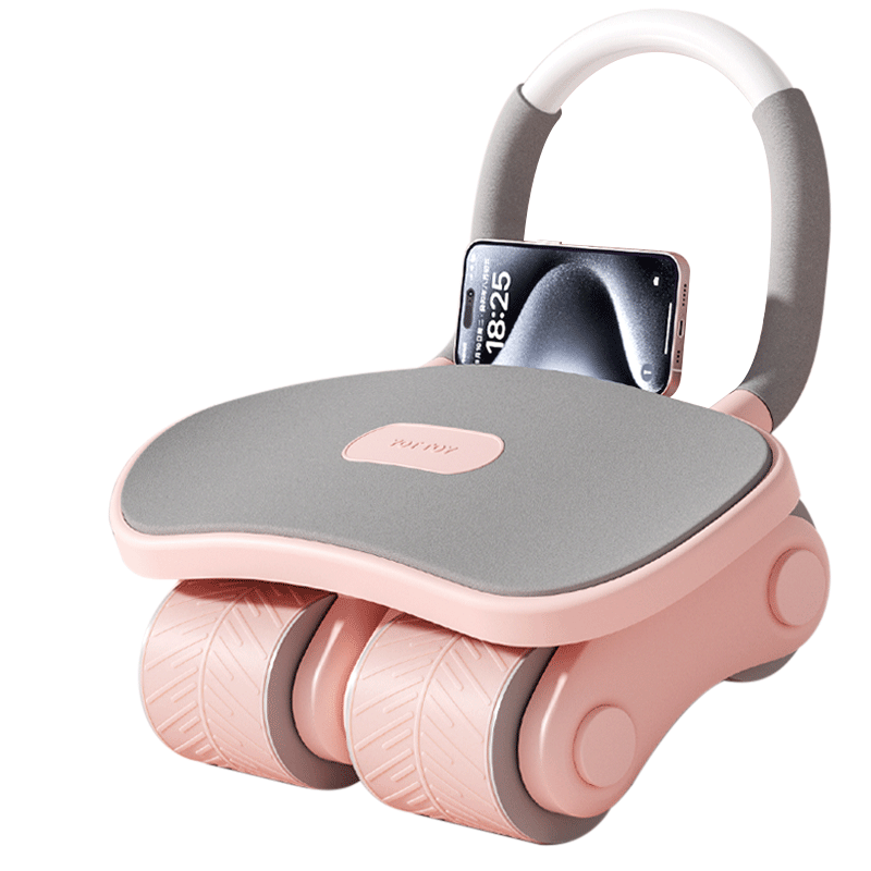 Yottoy Ab Roller with Four Wheels, Automatic Rebound, Smart Intelligent Roller for Abs Exercise, Belly Fat Reduction, And Waist Slimming for Men And Wome
