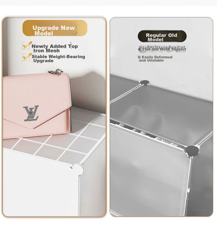 Anerya Simple Shoe Cabinet, Entryway Shoe Rack, Multi-Layer Dustproof Hallway Storage, Plastic Assembly 2