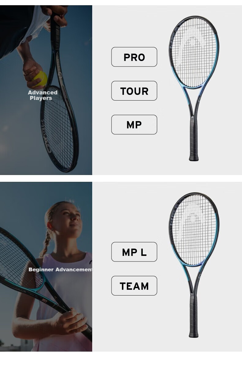 HEAD Zvelev Gravity 2025 MP Full Carbon Professional Tennis Racket, Small Z Carbon Fiber Racket, Pre-Strung 5