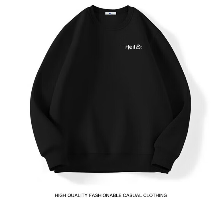 Warrior Men's Crew Neck Long Sleeve Printed Sweatshirt Casual Base Shirt Autumn Winter Fleece Jacket Men's Wear 4
