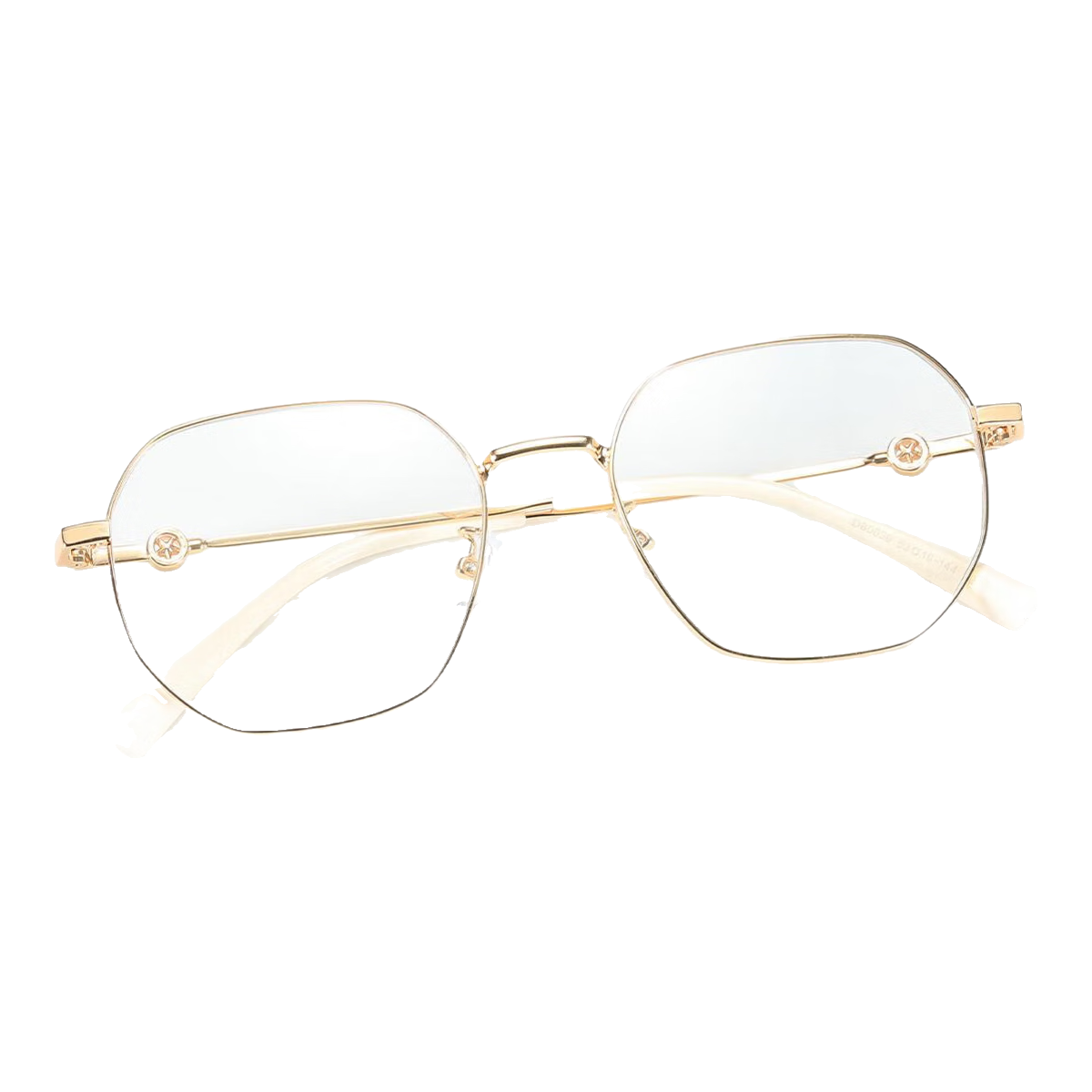 Murata Inao Anti-Blue Light Glasses Ultra-Light Milky White Gold Frame High-Definition Myopia Glasses Nude Makeup Essential Gold Frame Milky White 100 Degree