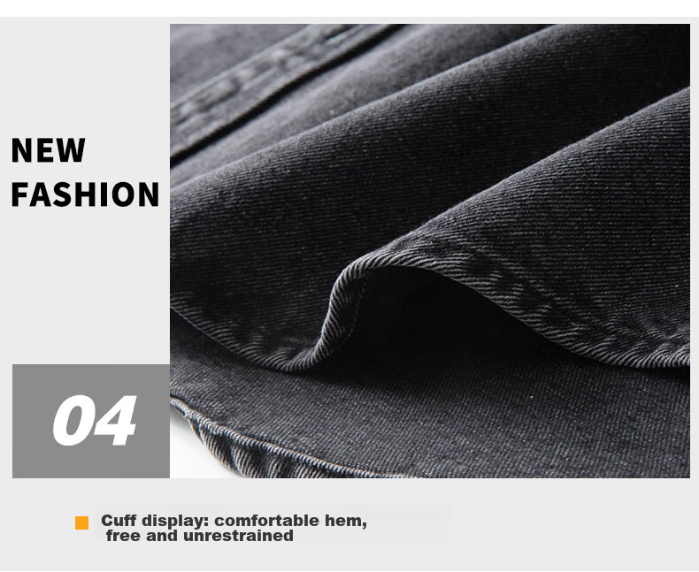 Jeanswest Men's Jacket 2026 Spring Summer Loose Simple Fashion Men's Denim Jacket Retro Blue L 19