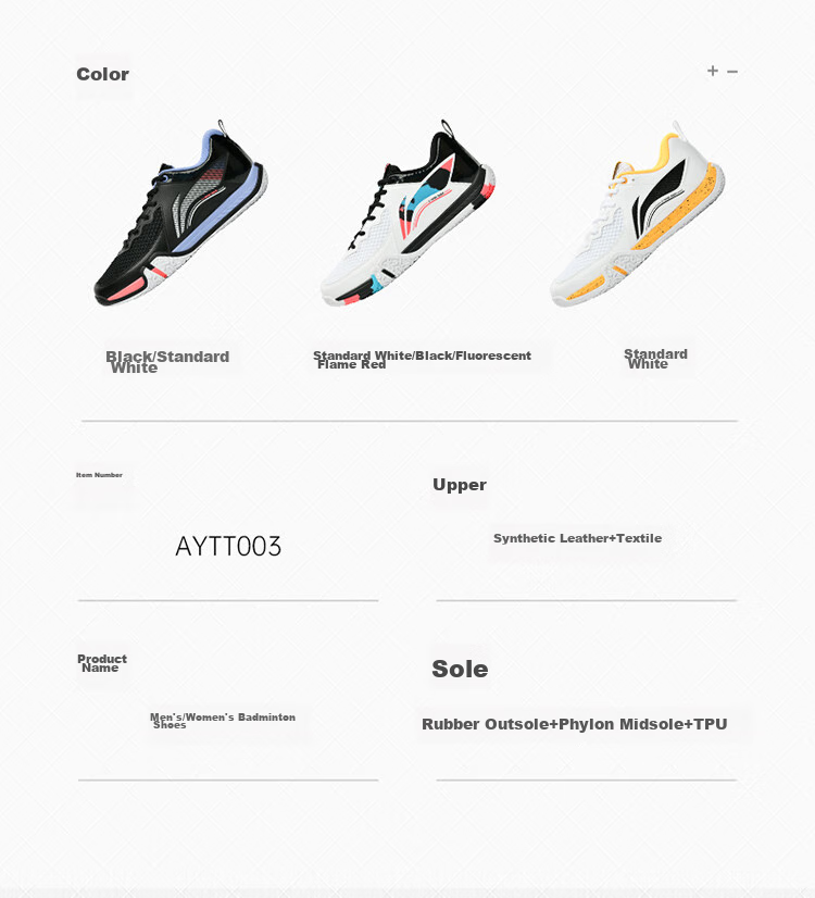 Li-Ning Badminton Shoes for Men And Women, Ground-Hugging Flight LITE Wide-Fit Training Competition Shuttlecock Shoes Second And Third Generatio 14