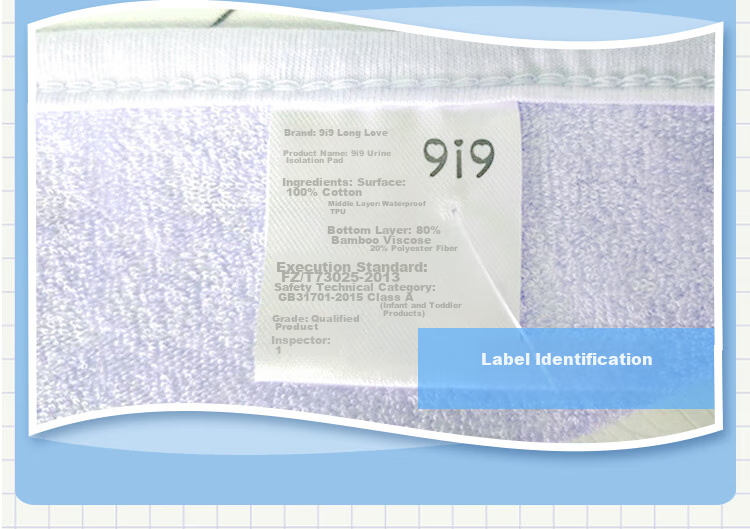 9I9 Baby Diaper Pad, Washable Pure Cotton Waterproof, Newborn Large Size Leak-Proof Bed Mat, 100*70cm 12