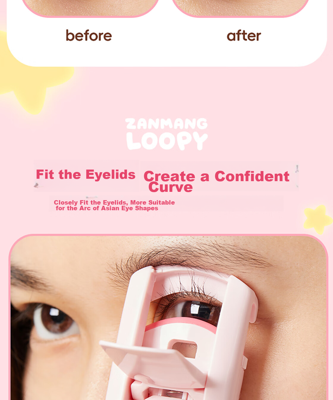 MINISO Heart-Shaped Curled Sunflower Eyelash Curler 1 Piece 9