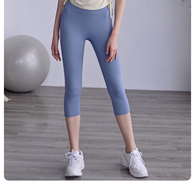 XUEXIMAN Yoga Top Short Sleeve Women's High Elasticity Pleated Slimming Pilates Sports Quick-Dry T-Shirt Fitness Wear Summer 16