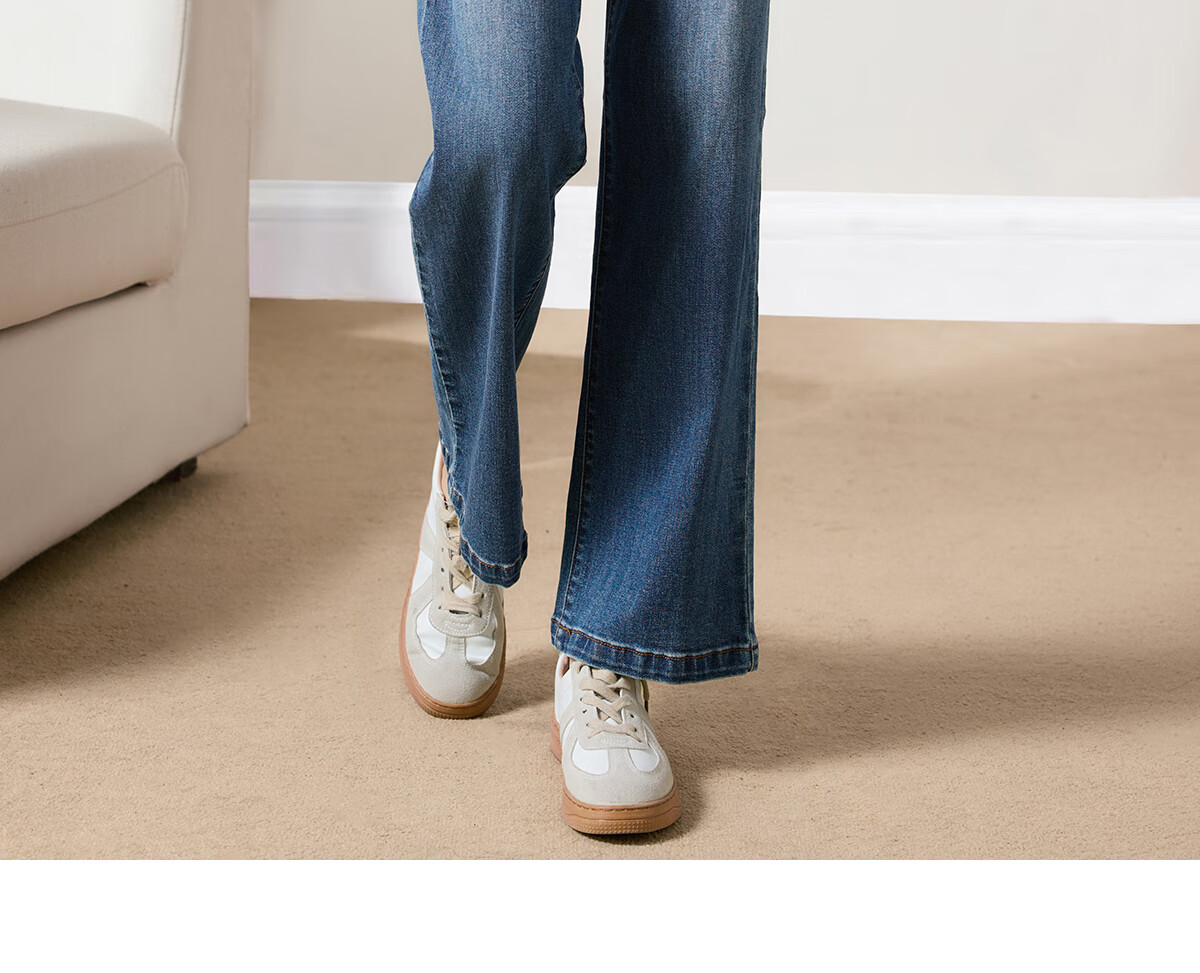 Taxiang High-Waisted Jeans for Women with Pockets, Wide-Leg Pants, Versatile Straight-Leg Trousers, Fashionable Women's Pants, Long Pants T143N1016 19