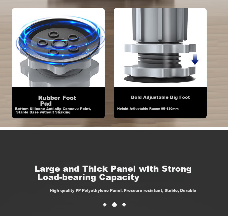 Jingjiayi Washing Machine Base Stand, Fully Automatic, for Top-Loading And Front-Loading Machines, Non-Slip And Shock-Absorbing Foot Pads, Refrigerator Movable Universal Wheels 8