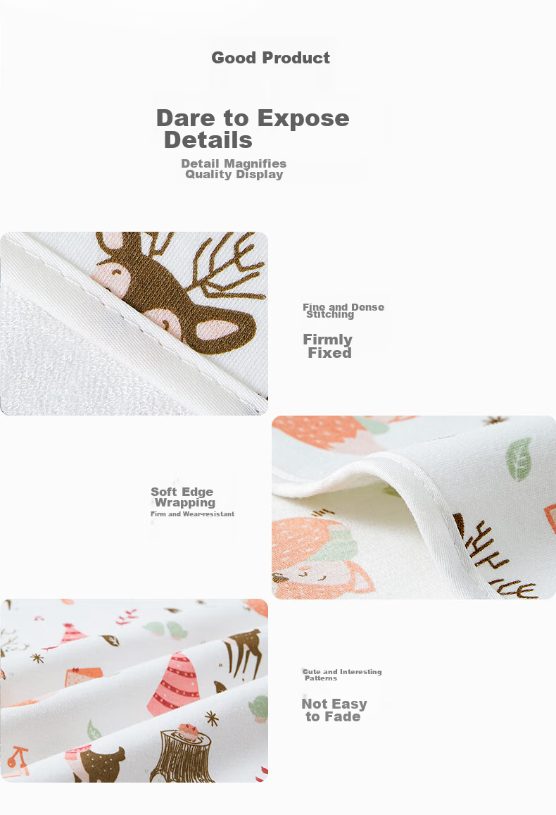 AIBEDILA Baby Diaper Pad, Pure Cotton Breathable Summer Waterproof Washable Menstrual Pad for Children And Infants, Class A Diaper Pad, 80*100 11