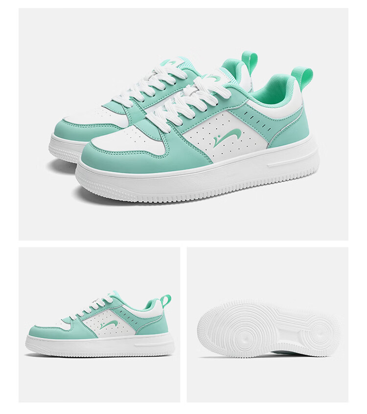 Guirenniao Women's Sneakers New Couple Casual Shoes Thick Sole Sports Shoes White/Black Size 38 48