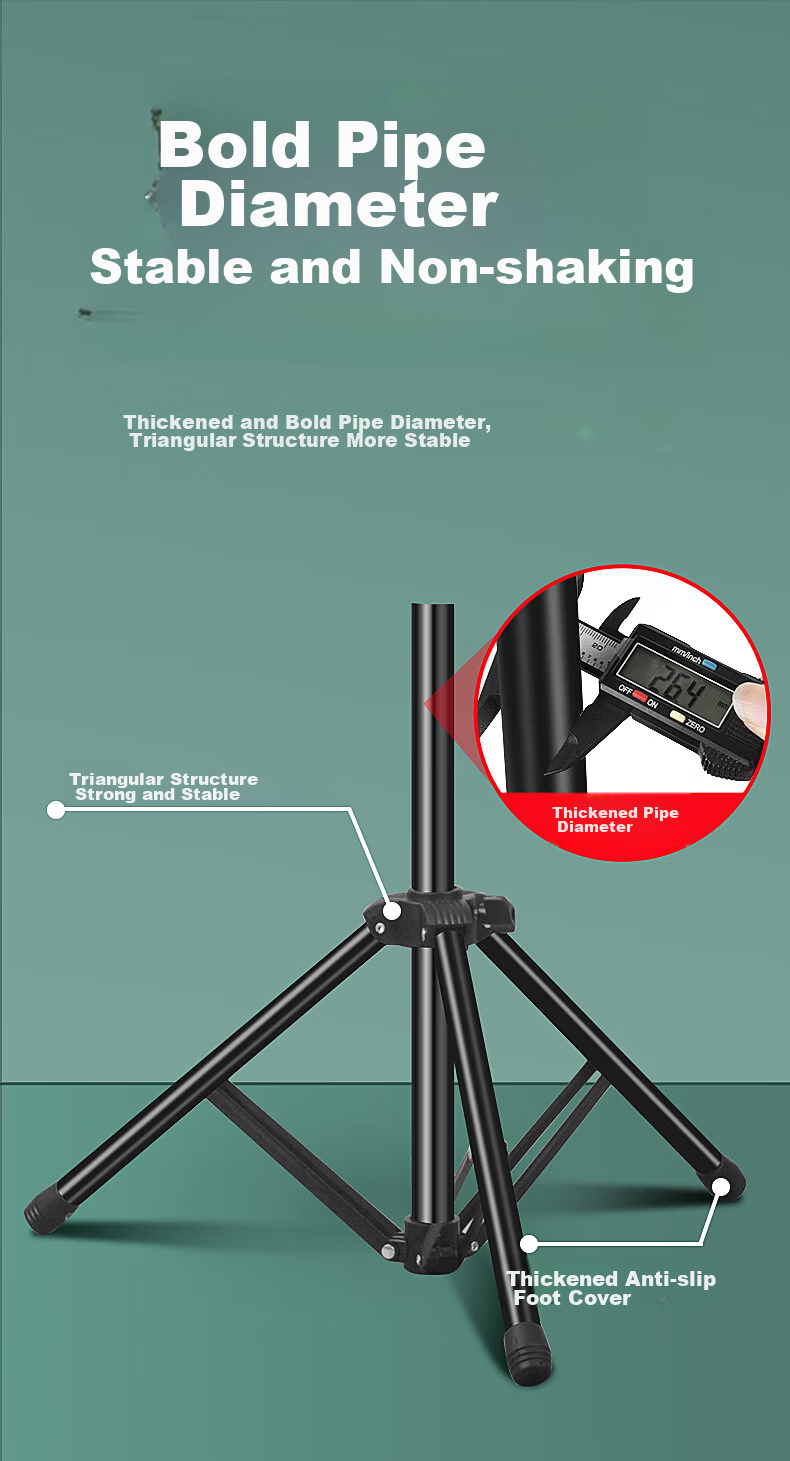 Maneryuepu Professional Adjustable Music Stand, Universal Instrument Stand, Sheet Music Rack, 1.3 Meters Height 3