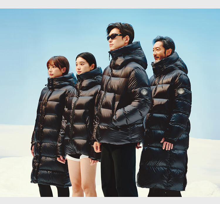 JD Original [Black Gold Imported White Goose down] Short Goose down Jacket for Men And Women, Winter Outerwear, Obsidian Black, 3XL 18