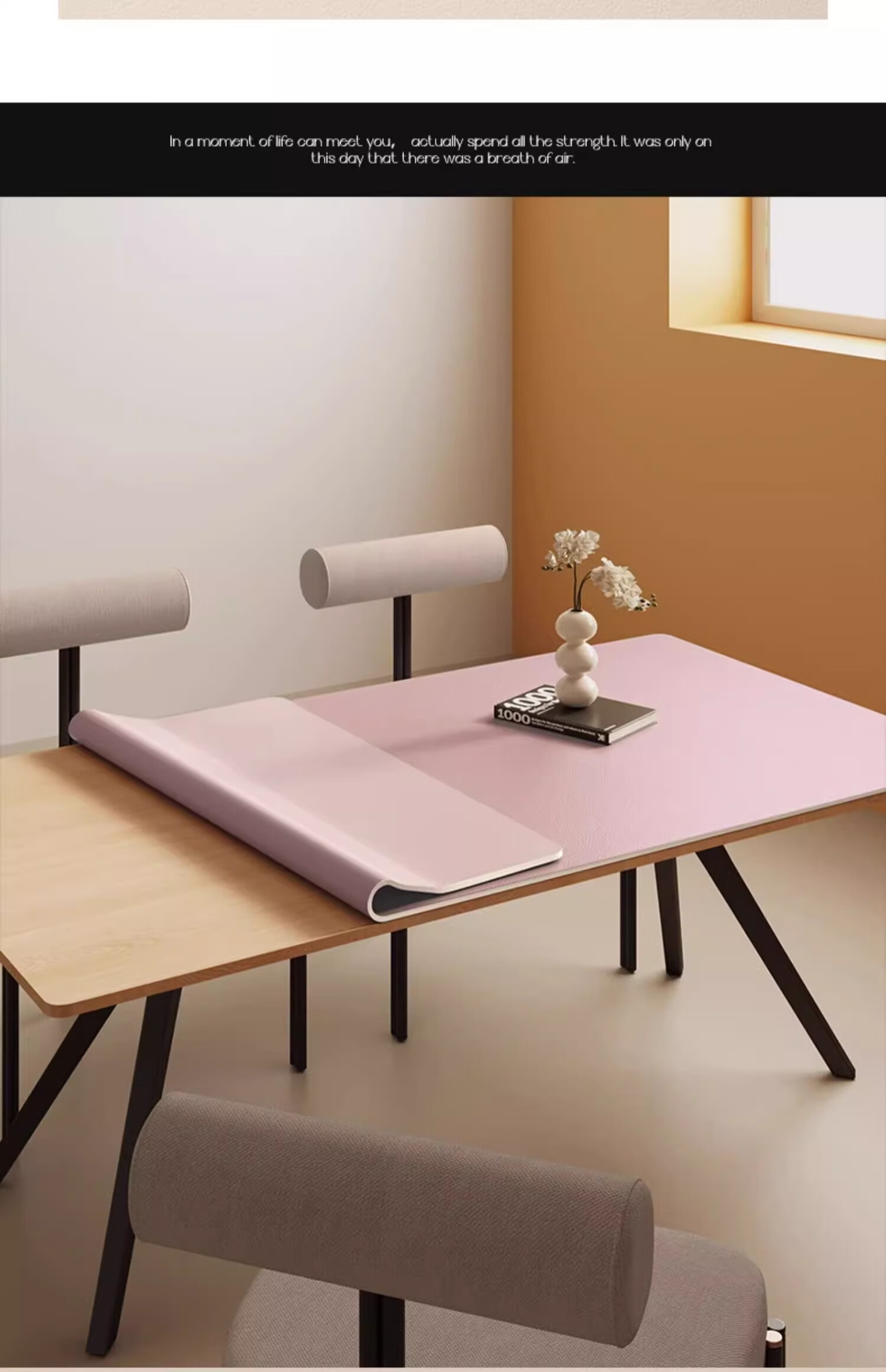 Yinshang Silicone Dining Table Mat, Waterproof And Oil-Proof, Washable, High-End Tablecloth, Heat-Resistant, Pure Color Coffee Table Surface Protection Pad 16