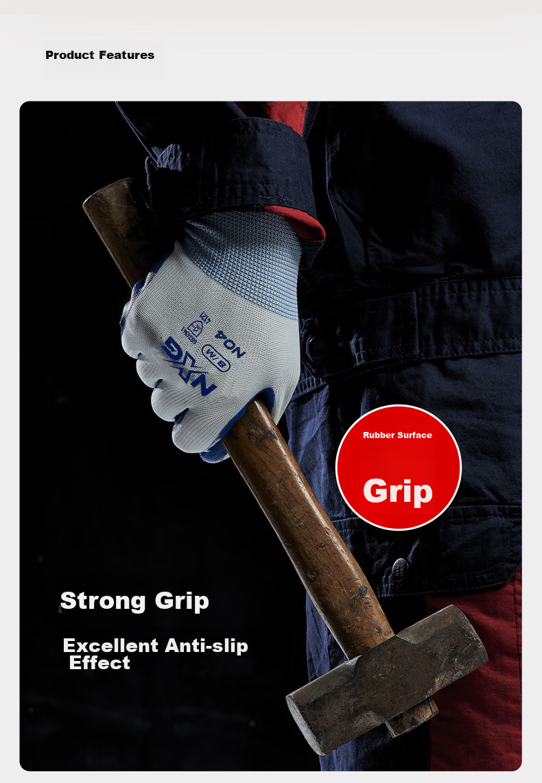 NXG Winter Cold-Resistant Waterproof Work Gloves, Wear-Resistant Non-Slip Warm Gloves, Anti-Freeze Fleece-Lined for Winter Work And Cold Storage X17 6