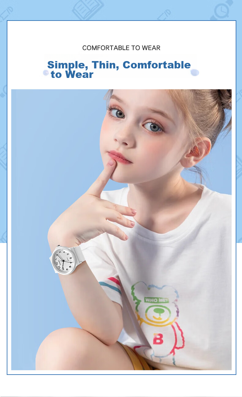 Skmei Student Children's Watch for Middle And High School Students, Teenagers, Silent Pointer, Civil Service Exam Watch, Quartz Birthday Gift 1419 2