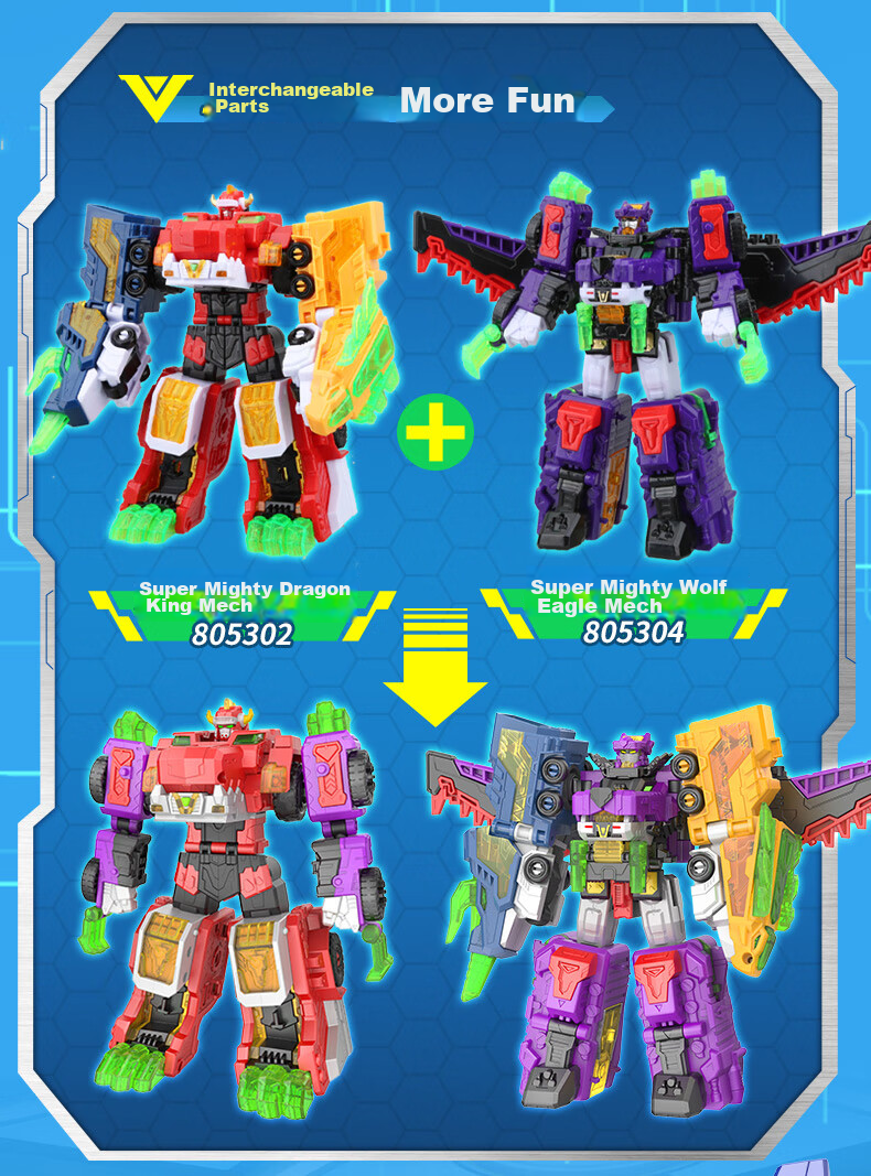 Mini Force X Super Power Beast King Mecha Season 5 Fule Transforming Toy Lion Bull Battle Vehicle Combo Boys Gift 6