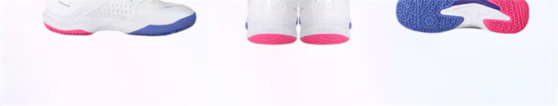 VICTOR Badminton Shoes, All-Round Competition Model, Shock-Absorbing Power Cushion, for Men And Women P8500TD, Pearl White/light Purple, Size 36 8