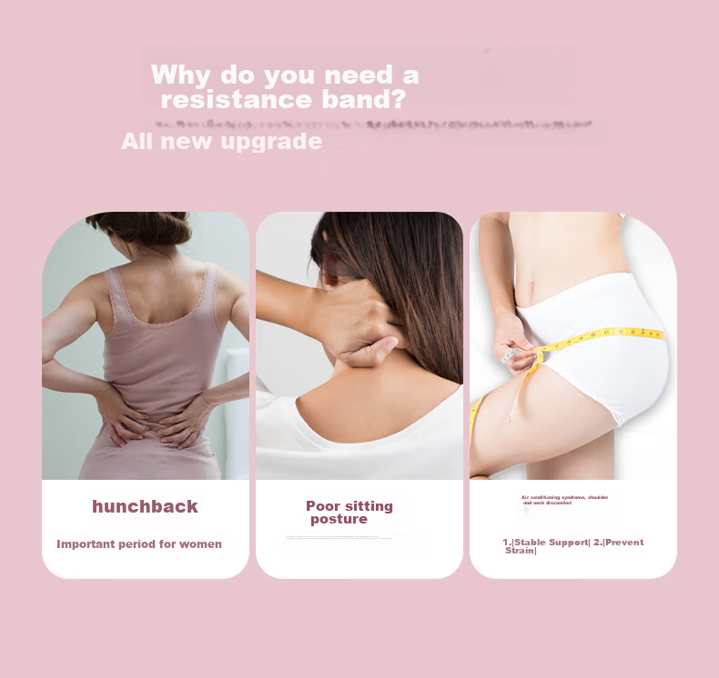 Li-Ning Elastic Band Fitness Figure-Eight Pull, Yoga Rope for Women's Back Stretching Equipment, Shoulder Opener And Chest Expander 4