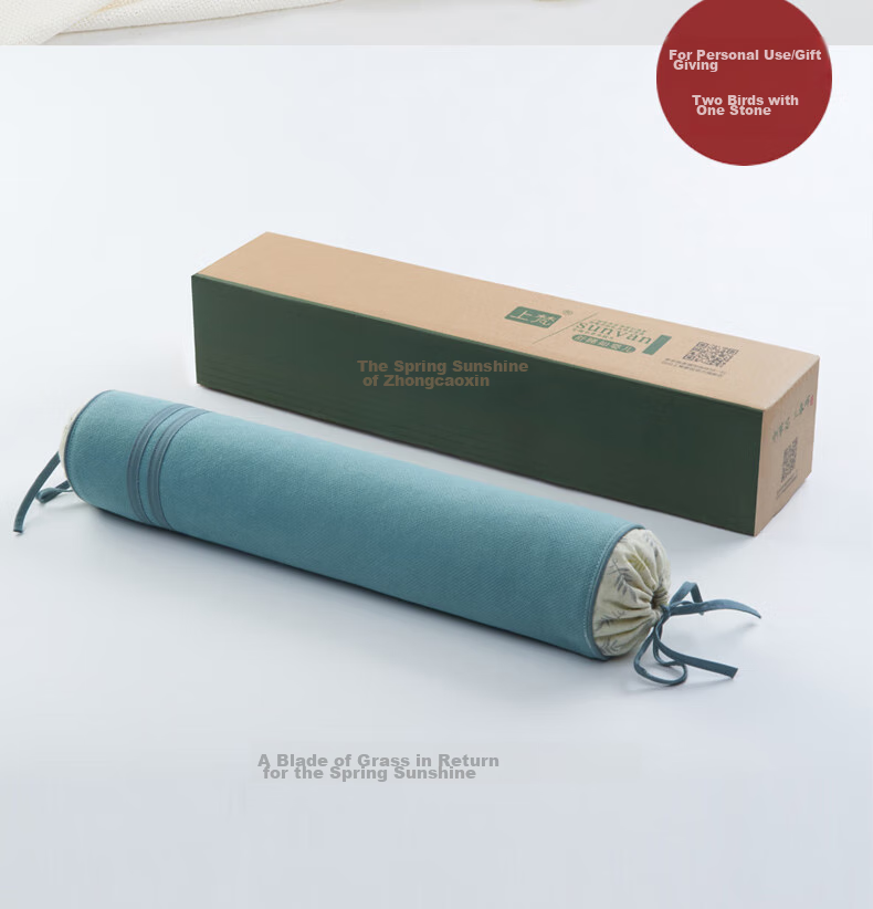 Shangfan Cervical Pillow with Cassia Seed Hard Pillow, Round Cylindrical Pillow, Candy Pillow, Adjustable Firmness And Height 25