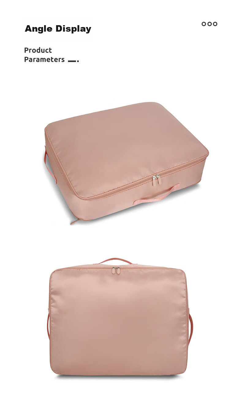 QDZX Quilt Compression Storage Bag, Organizing Bag, Moisture-Proof Bag, Clothes Packing Bag, Quilt Storage Bag, Medium Size, Oatmeal Color 083 8