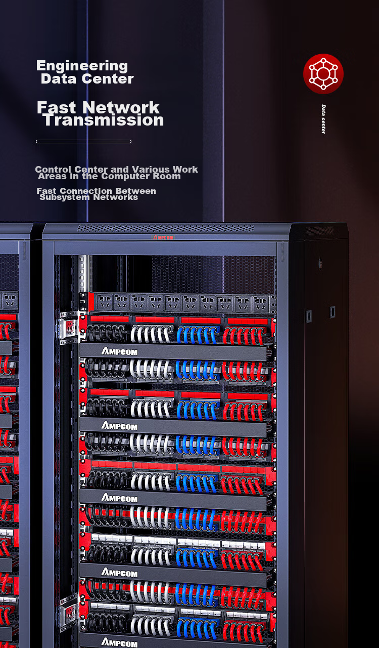 AMPCOM Patch Panel with 24 Ports, Cat5e Network Cable Patch Panel, 1U Rack-Mounted CAT5E Network Patch Panel, 15U Gold-Plated Xuerke Test AMCAT5E1924 17