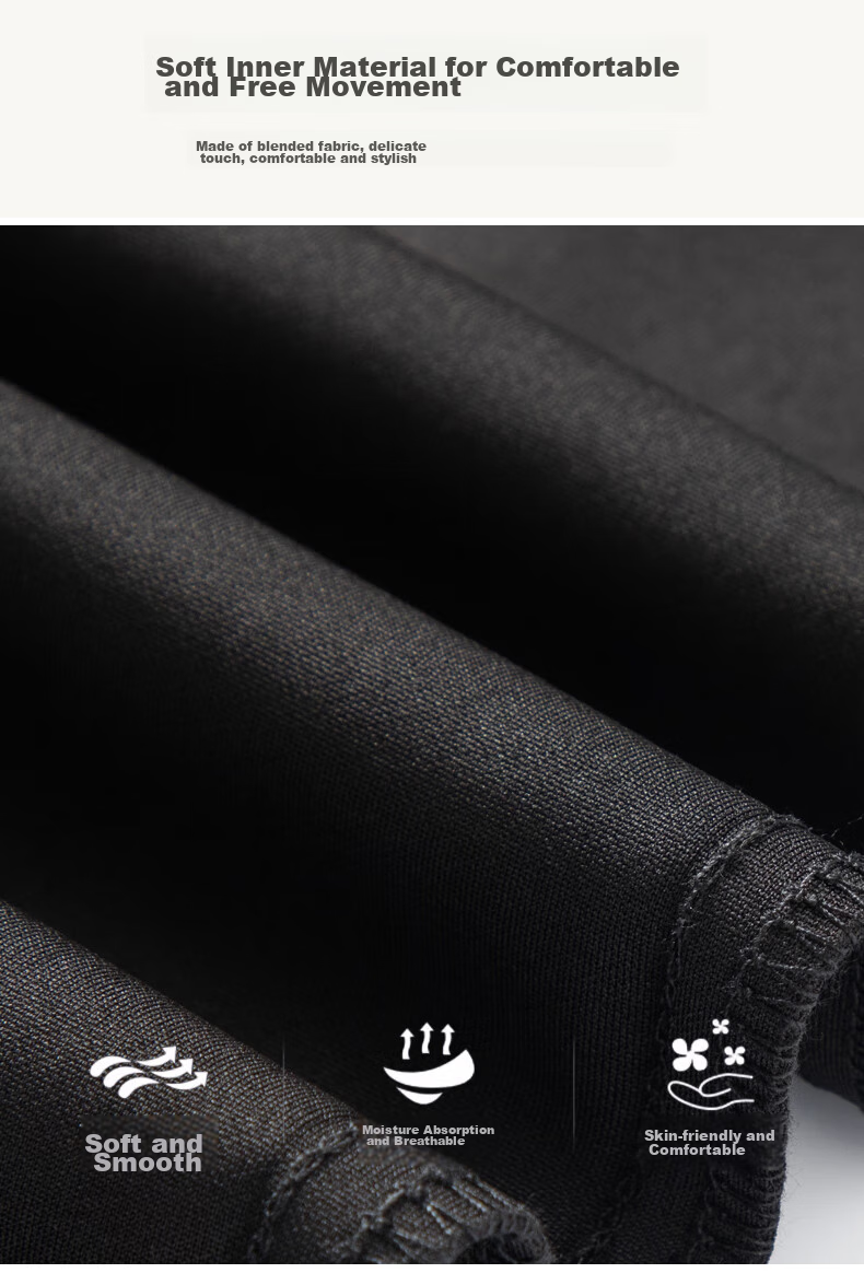 ROMON Men's Dress Pants, Spring And Autumn Professional Business Casual Loose Straight-Leg Trousers, Versatile Long Pants XK903 7