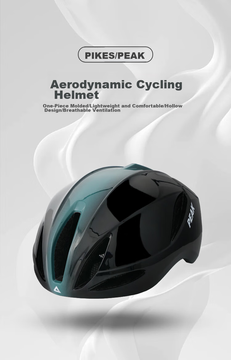 PEAK Cycling Helmet, Mountain And Road Bike Helmet for Men And Women, One-Piece Molding Safety Helmet, Gradient Black And Red 1