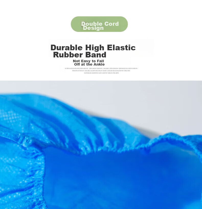 BWNK Disposable Shoe Covers, Non-Woven Fabric Shoe Covers [100 Pieces], Foot Covers, Thickened Breathable Enlarged Dust-Proof Non-Slip Wear-Resistant One Size Fits All 12