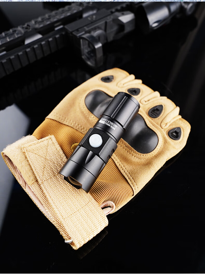 Shuosun Mini Portable Tactical Flashlight Military Ultra-Long Battery Life Strong Light Outdoor Lighting for Students 16