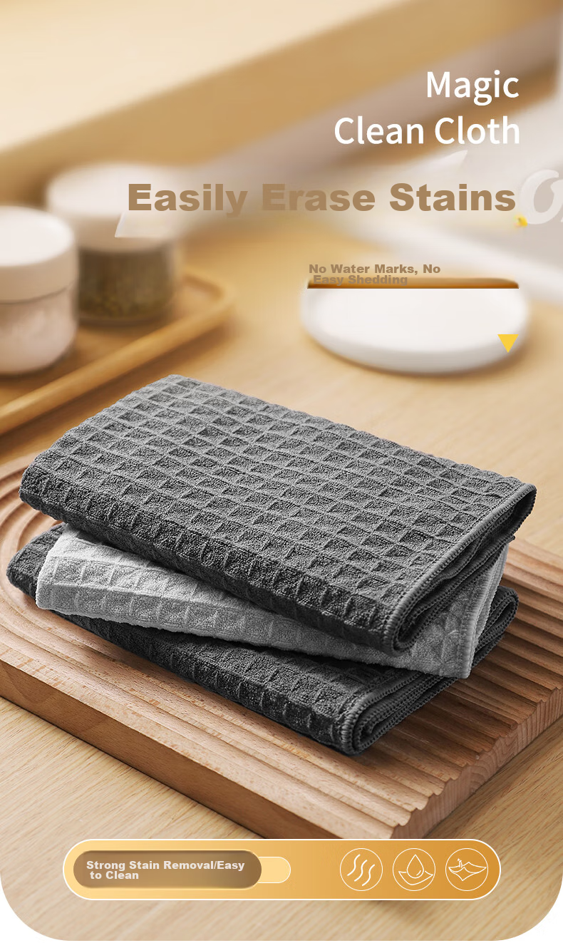 Rother Floor Cleaning Cloth 24*40cm*3 Pieces, Lint-Free Floor Towel, Flat Mop Replacement 11