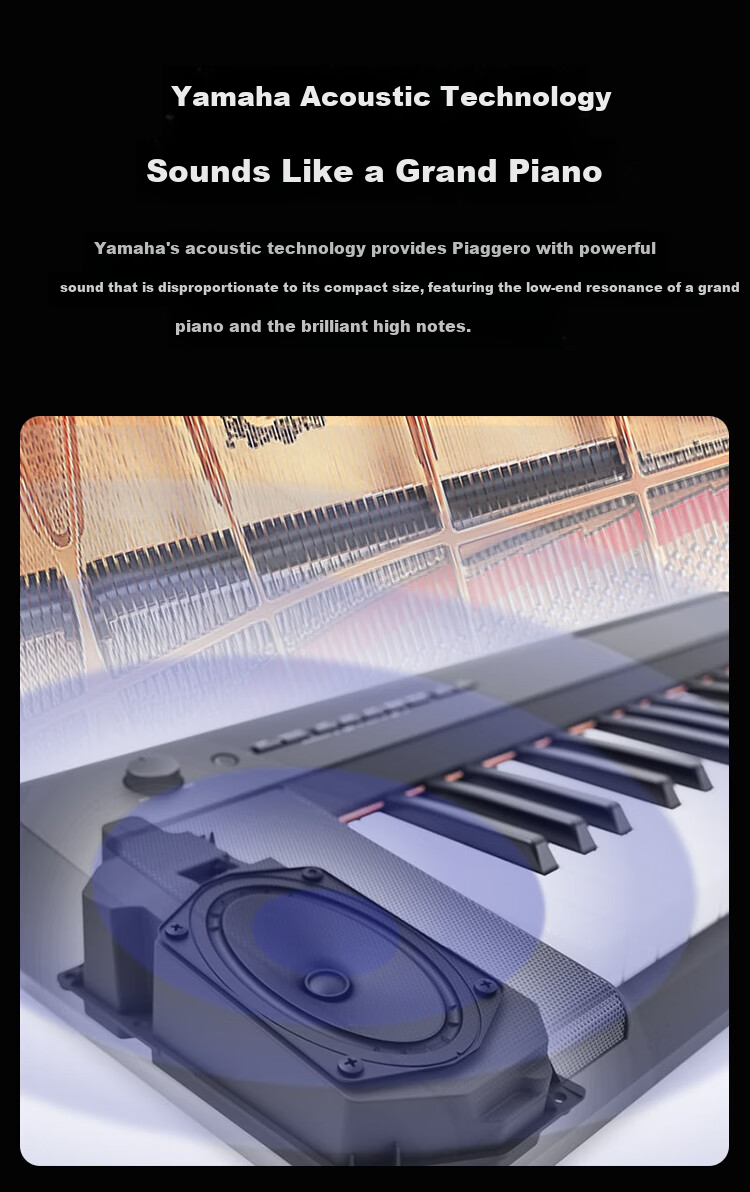 YAMAHA Digital Piano, 76 Weighted Keys, Home Use for Beginners And Children's Teaching, NP35WH White + Wooden Stand + Complete Accessories 5