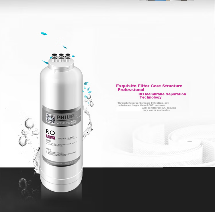 PHILIPS Household Water Purifier, 75G Original Reverse Osmosis Filter Cartridge, WP3995/01 (Compatible with Water Purifier WP4170/PRO75) 4