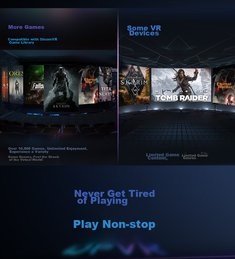 DPVR E4 Performance Edition, PCVR Headset, Smart Glasses, Compatible with Thousands of Steam Games, Alternative to Vision Pro, 3D Viewing, Play Black Myth: Wukong, Not A Standalone AR Device 8