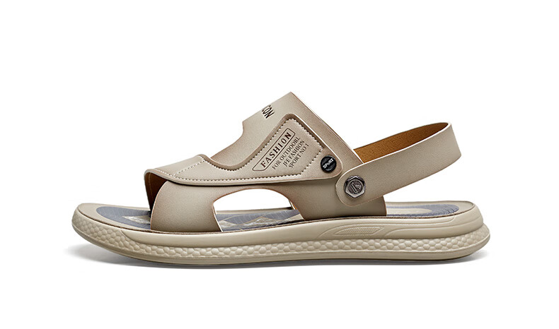 Yierkang Men's Sandals, Soft-Soled Comfortable Versatile Casual Open-Toe Two-Way Slippers for Men, 61893W, Brown, Size 38 11