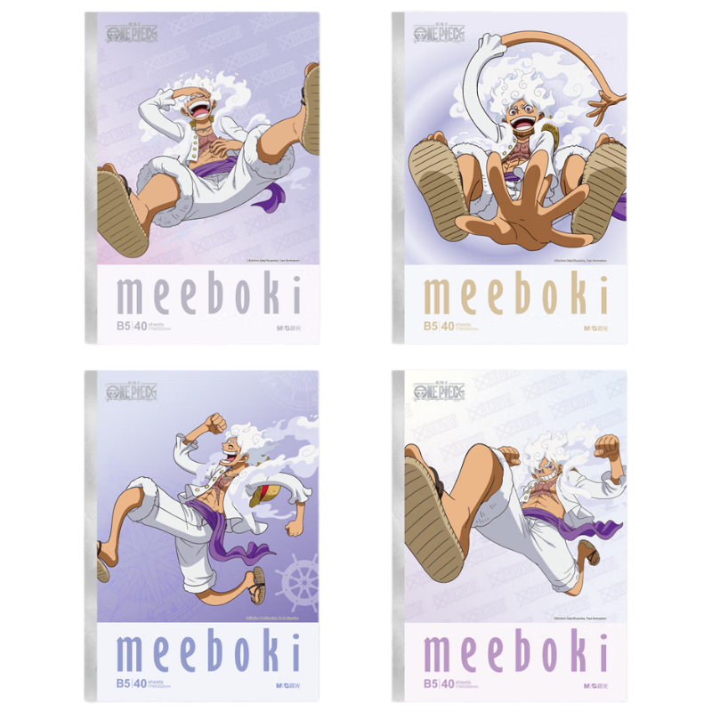 M&G Stationery, Double-Speed Sliding B5 Notebook, High-Quality Meeboki Wirebound Journal, 4 Notebooks, One Piece, WB5656EE