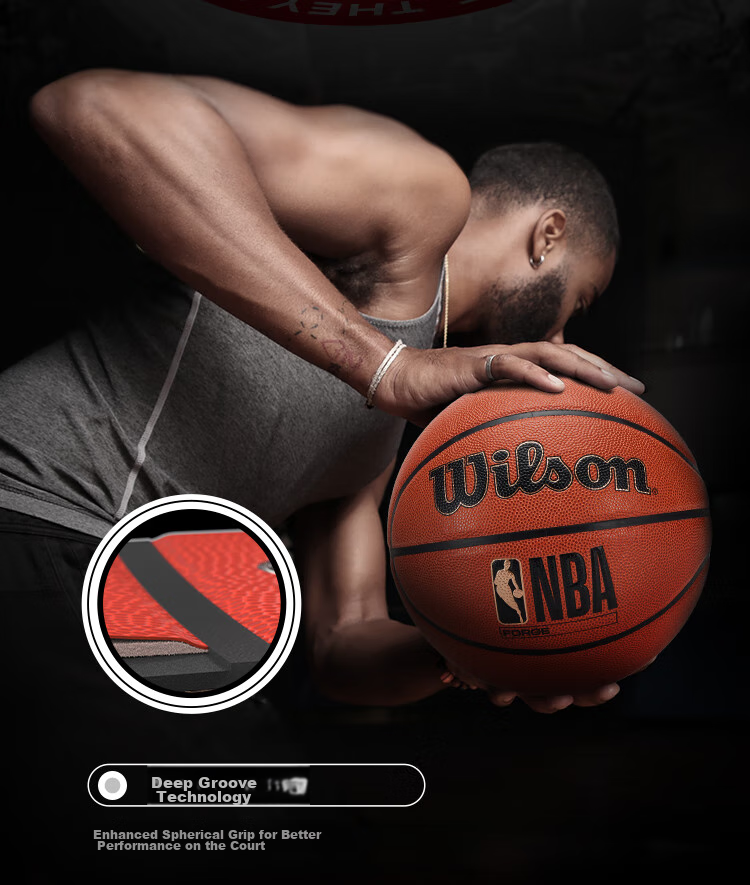 Wilson NBA FORGE Series Indoor/outdoor Youth And Children's Size 5 Basketball 6