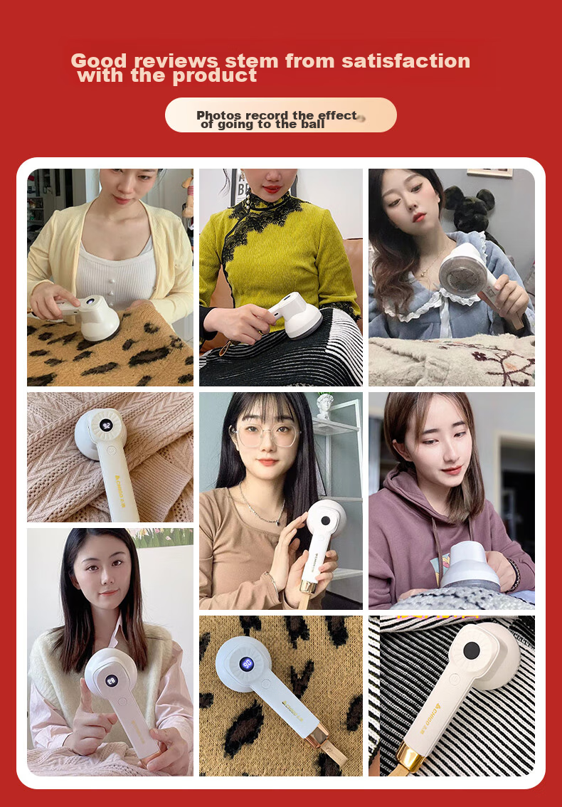 CHIGO Best-Selling 80,000+ Lint Roller, Sweater Shaver, Clothing Ball Remover, Hair Removal Tool, Shaver, Defuzzing Device, M108 Lint Removal Tool 2