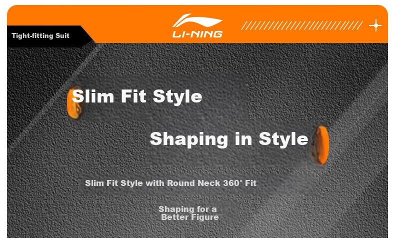 Li-Ning Running Sports Set, Quick-Dry Shirt, Tight-Fitting Top, Autumn And Winter Inner Layer, Breathable Training Wear, Base Layer, Basketball Uniform, Soccer Jersey, Fitness Wear 6