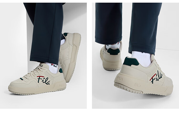FILA Official [Yi Yangqianxi Edition] Men's Retro Square Casual Sneakers 7