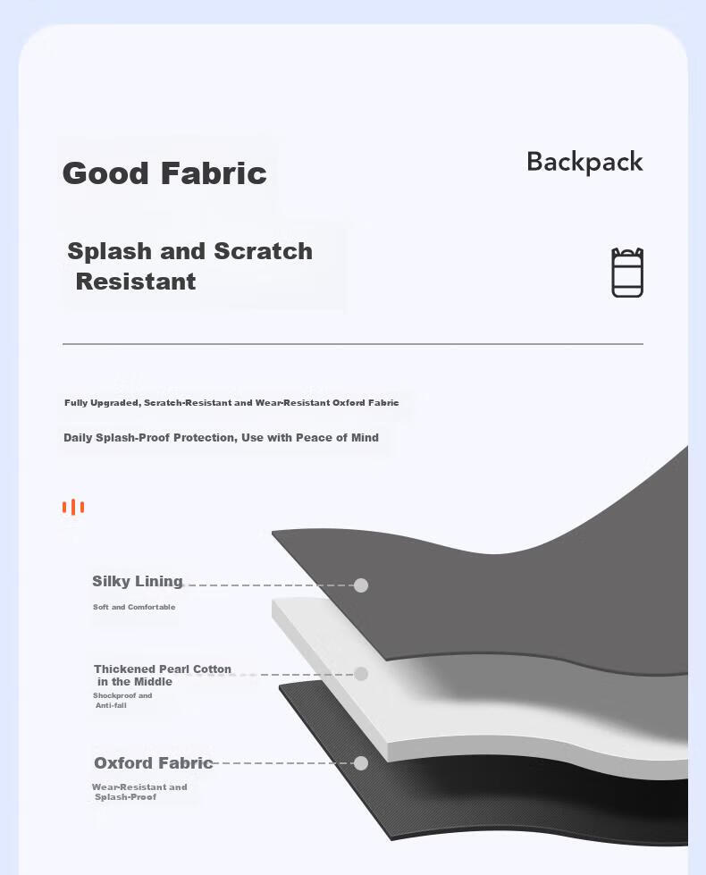 BRINCH Laptop Backpack 17.3 Inch Business Travel Bag Suitable for Apple Huawei Notebooks 7