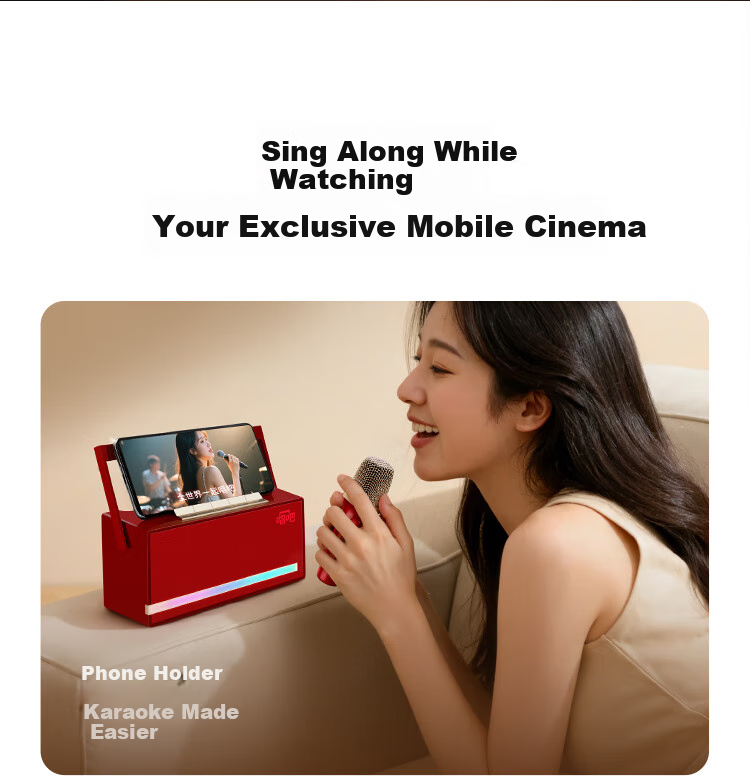 Changba Xiaojuandan L21 Microphone Karaoke Speaker Combo, Home KTV Set, Outdoor Wireless Bluetooth Children's Microphone, Computer And TV Sound System, Birthday Gift, Musi Bai 8