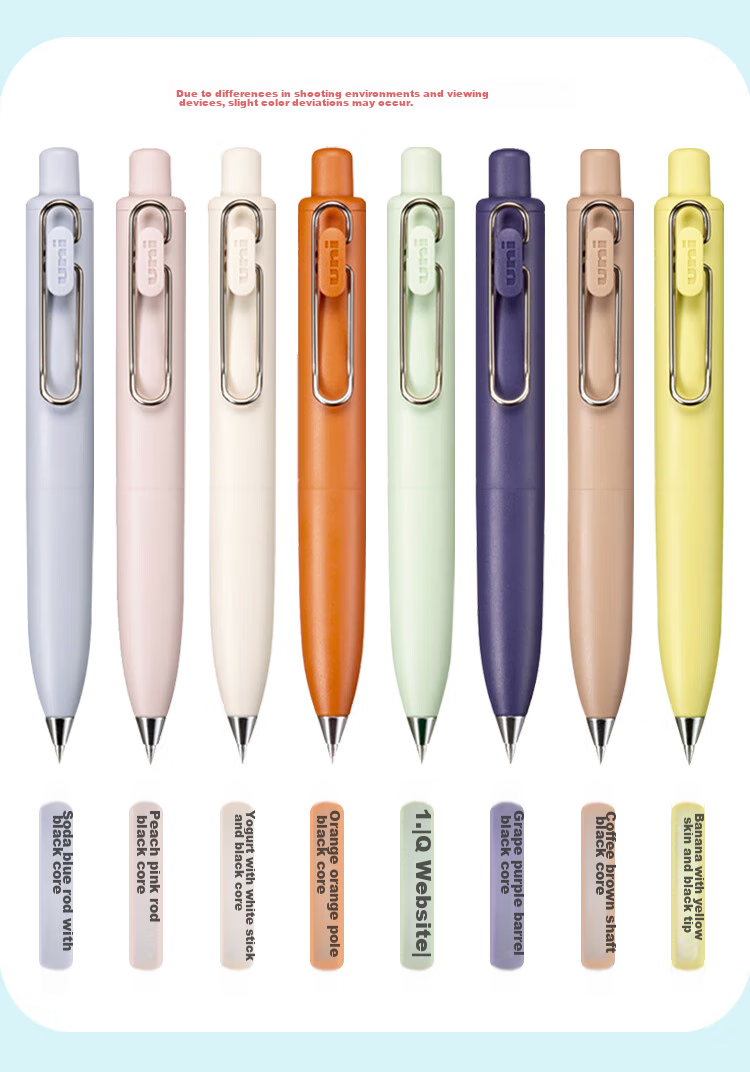 Uni-Mitsubishi Uni-Ball One Series, Medium Core Third Generation Fat Series Gel Pen 0.5mm Signing Pen Banana, UMN-SP 10 Pieces 10