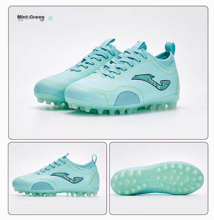 JOMA Soccer Shoes for Children MG Short Studs Youth Elementary School Students Boys And Girls Light-Changing Colorful Sole Football Training Shoes Yellow Size 32 13