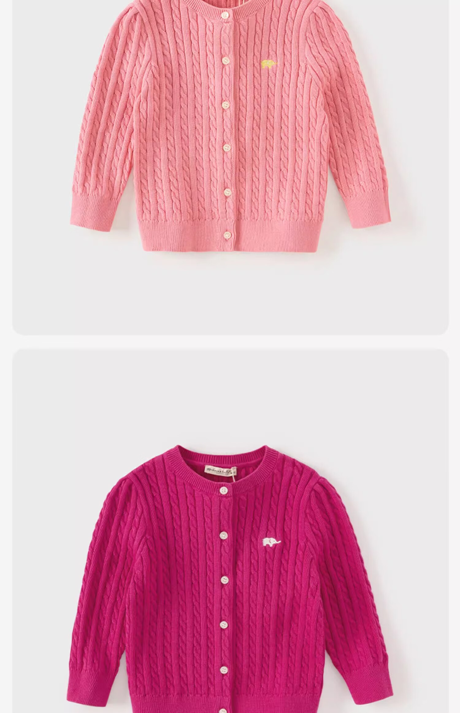 DAVE & BELLA Girls' Sweater Cardigan Spring and Autumn Stylish Knit Jacket for Girls 5