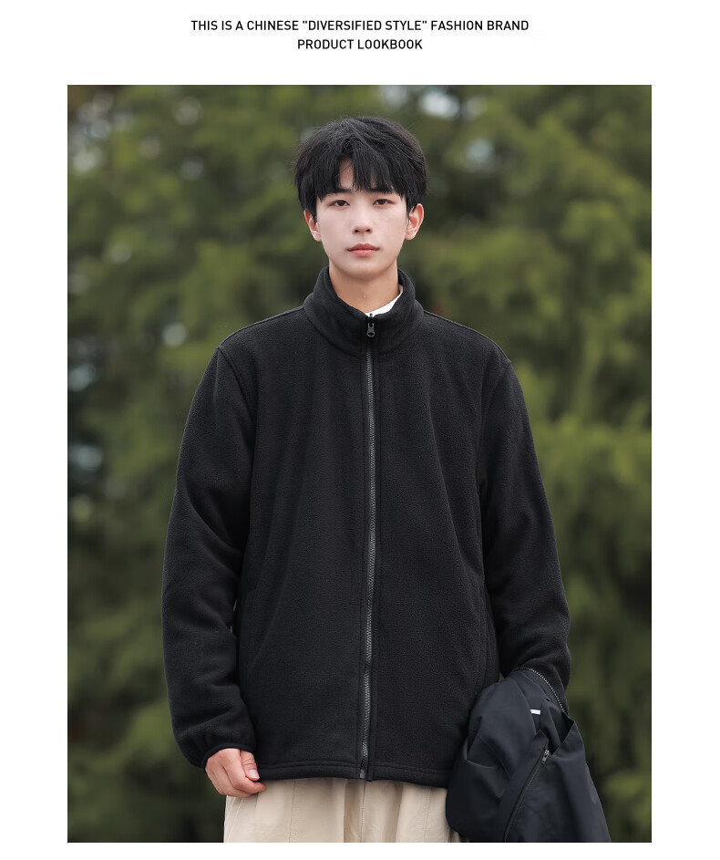 Huili Three-In Jacket for Men, Autumn And Winter Fleece-Lined Outdoor Windproof Mountaineering Coat, Men's Clothing, Black, 3XL 16