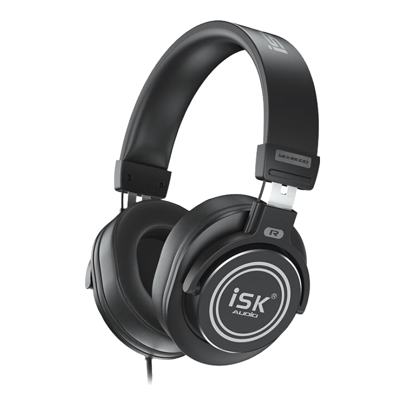 ISK MDH8000 Professional Over-Ear Monitoring Headphones Comfortable Full Closed-Back Design Gaming Headset for PC Mobile Sound Card Karaoke Recording Music
