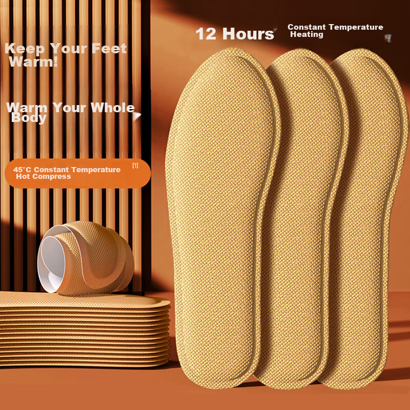 Cigeman Heated Shoe Insoles [20 Pieces], Foot Warmer, Warm Foot Pad, Foot Warmer Patch, Cold-Proof, Warmth Retention, Suitable for Men And Wome