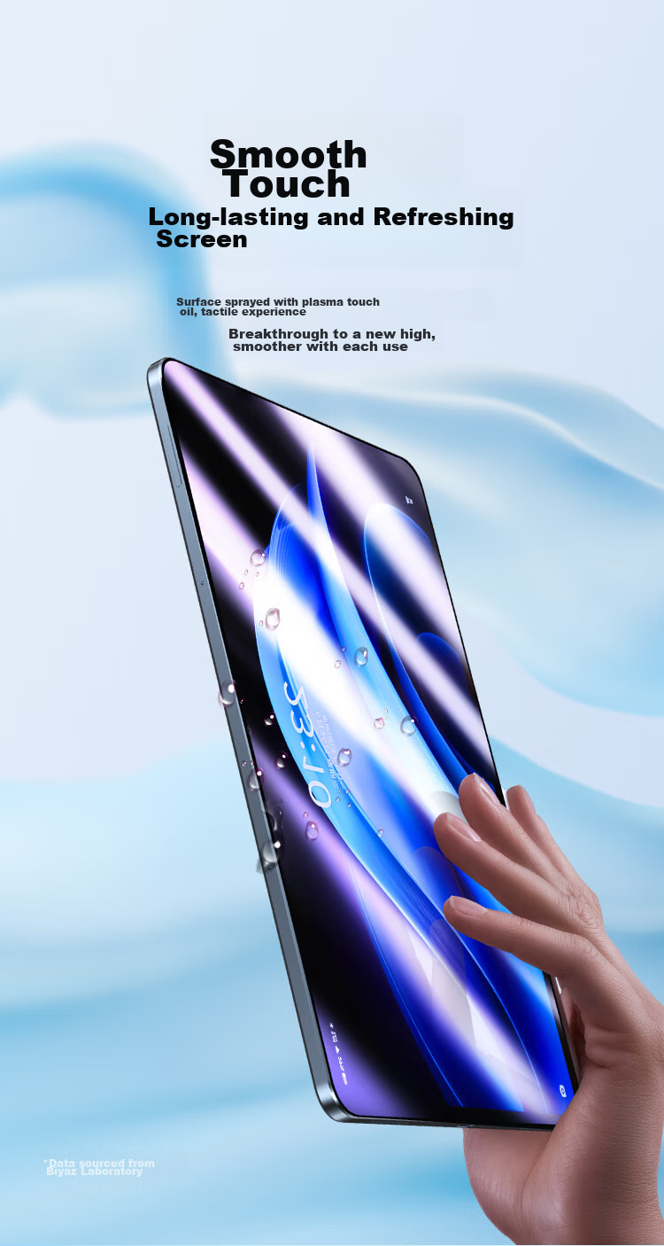 BIAZE Tempered Glass Screen Protector for Vivo Pad 3/2/iQOO Pad 2 (2024/23 Models), 12.1-Inch Tablet, Wear-Resistant, Scratch-Proof, Full Coverage, PM199-Blue Light 8