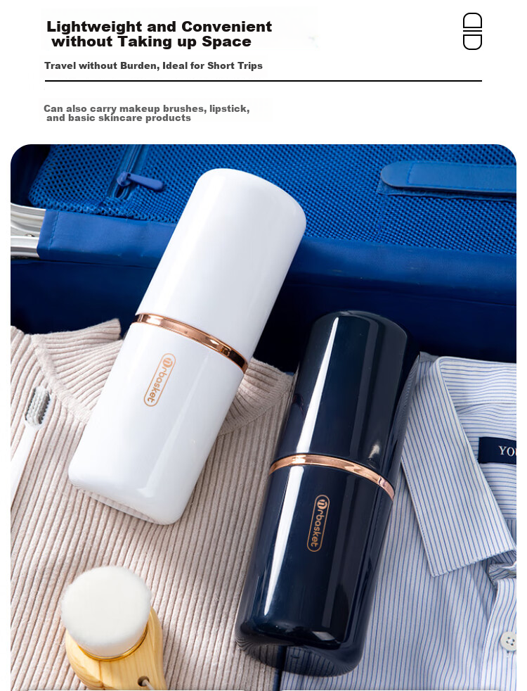 Banzheni Toiletry Cup, Toothbrush And Mouthwash Cup, Travel Portable Set for Business Trips, Home Use, for Men, Children, Couples, Large Capacity Cups 3